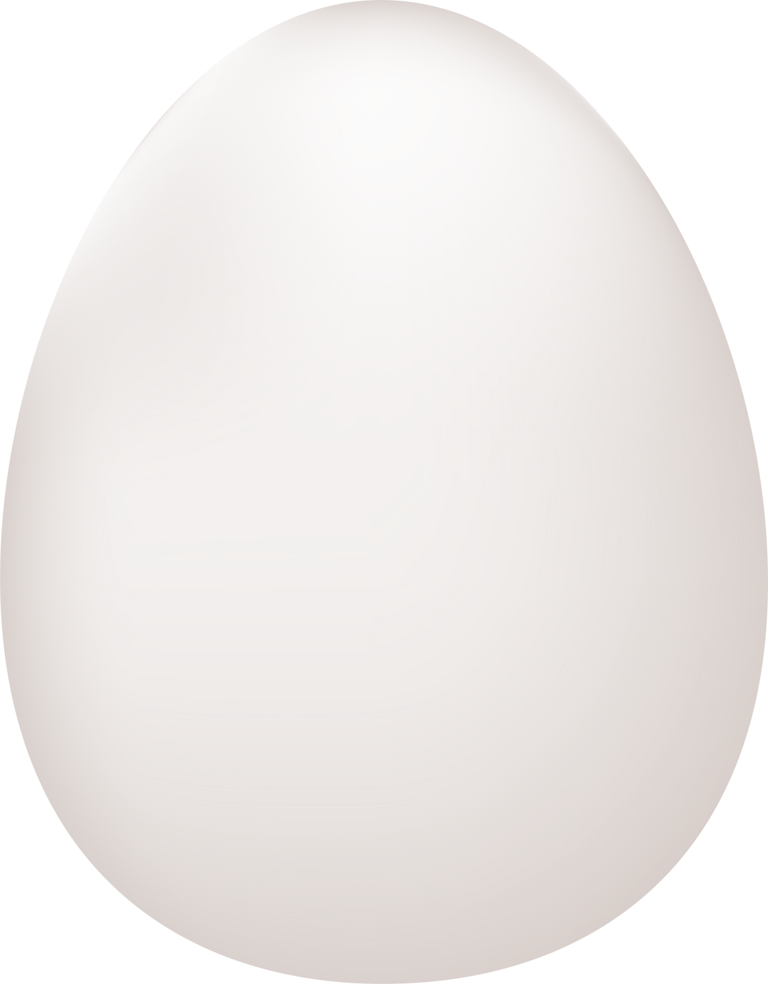 White realistic egg
